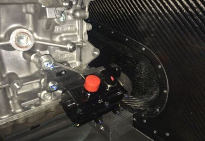 Carbon Fibre Chassis Modification for Engine New Part Connected